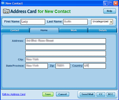 How do I update an address in my Address Book on the AOL software ...
